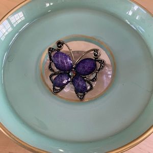 Purple Butterfly Ring